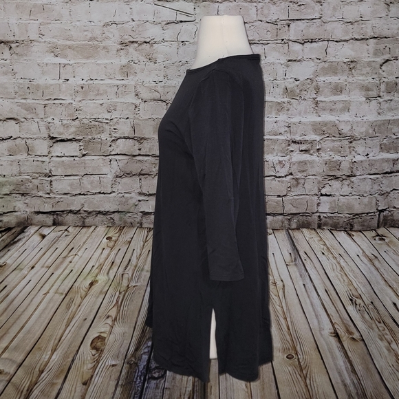 Eileen Fisher Top Size S Charcoal - Picture 2 of 8